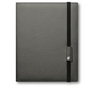 Caran d'Ache A5 Leman Leather Writing Pad - Grey