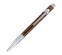 Caran Dache Ballpoint Pen, chocolate with Goliath blue medium cartridge