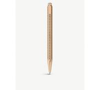 Caran Dache Caran Dache Ecridor Chevron 18ct Rose-Gold Plated Brass Ballpoint Pen