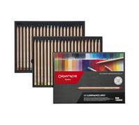 Caran Dache Cardboard Box with 40 Assorted Colours, White