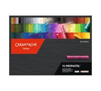 Caran Dache Cardboard box with 96 assorted colours