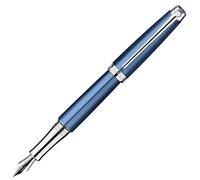 Caran d'Ache CD4799.168 Leman Grand Blue Silver Plated/Rhodium Coated Fountain Pen