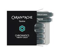Caran d'Ache CD8021.21 Ink Cartridges - Vibrant Green (Pack of 6)
