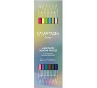 Caran d'Ache Claim Your Style Bicolor Colored Pencil 6 Piece Set Twin/Dual Point