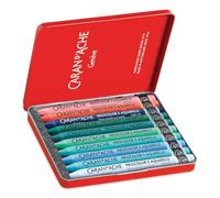 Caran d'Ache d'Ache 7500.510 Colouring Pencils Case 10 Pastels Neocolor II Cold Tones Limited Edition Beya Rebaï + Online Course