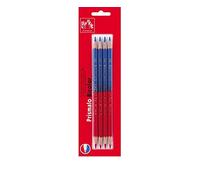Caran d'Ache d'Ache Prismalo 0999.304 Colouring Pencils Set of 4 Bi-Colour Blue/Red Blister Packaging Water Soluble Wood Dimensions: Approx. 14 cm