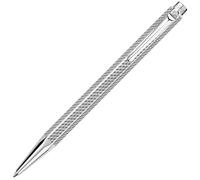 Caran D'ache Ecridor Cubrik Silver Plated Rhodium Coated Ballpoint Pen
