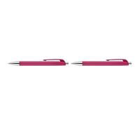 Caran d'Ache Infinite 888 Ruby Pink Ballpoint Pen 12.5 cm 888.280 (Pack of 2)