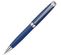 Caran d'Ache Leman Silver Plated Mechanical Pencil - Blue Matt