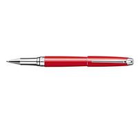 Caran d'Ache Leman Silver Plated Rollerball Pen - Red