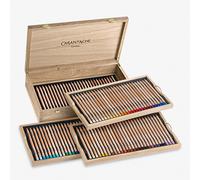 Caran d'Ache LUMINANCE 6901™ Wooden Box Of 100 Pencils, Light Oak Wooden Case, Art, Sketching, Drawing, Colouring, Blending, Lightfast Coloured Pencils, Complete Luminance 6901™ Coloured Range