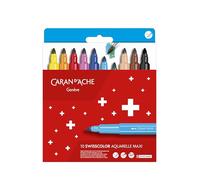 Caran d'Ache Maxi Jumbo Swisscolor Felt Tip Pens - 10 Maxi Fibre Pens