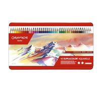 Caran Dache Metal tin with 40 assorted colours
