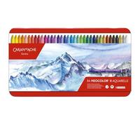 Caran Dache Metal tin with 84 assorted colours