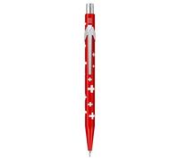 Caran d'Ache Metal-X Basic 0844.253 Lead Holder with Swiss Flag Metal Casing for 0.7 mm Pencil Leads Length 12.5 cm