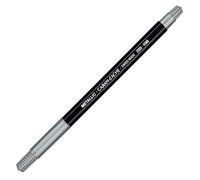 Caran D'Ache Metallic Fibre Bullet Tip Pen 1-2mm Silver