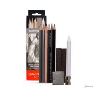 Caran d-Ache Graphite Line, multi-techniques sketching set, 11 artistic tools + 1 extra large metal box