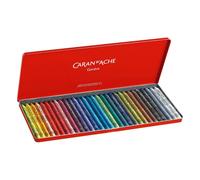 Caran d'Ache Neocolor I Permanent Wax Pastel - Tin of 10, 15, 30, or 40