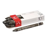 Caran d'Ache Neocolor II 049 Natural/Raw UMBER (7500.049) / Pastel 10 Pieces (1 Pack) / Made of Water-soluble Wax/for Paper Cardboard Glass Wood Leather Fabric Stone