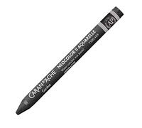 Caran d'Ache NEOCOLOR II 409 Anthracite/Charcoal Grey (7500.409) / Pastel 10 Pieces (1 Pack) / Made of Water-soluble Wax/for Paper Cardboard Glass Wood Leather Fabric Stone