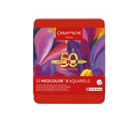 Caran d'Ache Neocolor II 50th Special Edition Pop Tin 10 Water Soluble Pastels