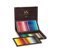 Caran D'Ache Pablo artists quality colouring pencils wooden box set of 120 assorted water resistant colours