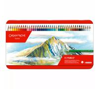 Caran D'Ache Pablo artists quality colouring pencils tin set of 80 assorted water resistant colours