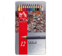Caran D'Ache Pablo artists quality colouring pencils tin set of 30 assorted water resistant colours