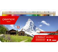 Caran d'Ache Prismalo Aquarelle Colour Pencils Water Soluble Tins of 18 30 40 80