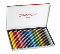 Caran d'Ache Prismalo Water Soluble Colour Pencils 30 Metal Tin Set Aquarelle