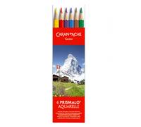 Caran d'Ache Prismalo Colour Pencil 6 Cardbox Set Aquarelle Watercolour Artist