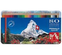 Caran d'Ache Prismalo Aquarelle Colour Pencils Water Soluble Tins of 18 30 40 80