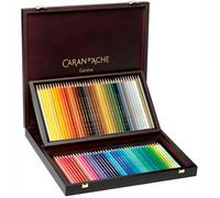 Caran Dache Prismalo 80 Piece Set Artist Watercolour Colour Pencils Wooden Presentation Gift Box