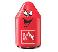 Caran d'Ache Red Double Hole Pencil Sharpener Retro Smile Bin 8-11mm Pencils