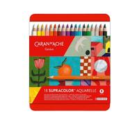 Caran D'Ache Swiss Made Supracolor Soft Artist Colour Pencils 18 Set