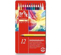Caran D'Ache Supracolour Soft Aquarelle Pencils (Tin of 12)