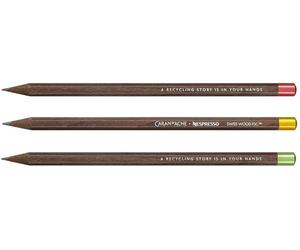 Caran D'Ache Swiss Wood Nespresso Edition 4 Set - 3 Pencils - Limited Edition