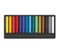 Caran d'Ache Swisscolor 7002.815 Waterproof Wax Pastel Colouring Pencils Pack of 15 Multi-Coloured