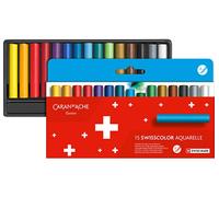 Caran d'Ache Swisscolor Water Soluble Wax Pastels 15 Assorted Colours