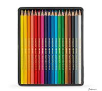 Caran d'Ache Swisscolor Watersoluble Colouring Pencils FSC Cedar 18 Tin Set