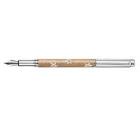 Caran d'Ache Varius Edelweiss Fountain pen, silver/rhodium plated, nib F