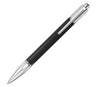 Caran d'Ache Varius Ivanhoe Silver Plated Ballpoint Pen - Black