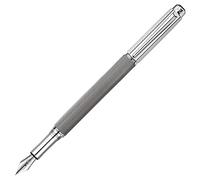 Caran d'Ache - VARIUS IVANHOE Silver Plated Fountain Pen with OM Nib