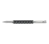 Caran d'Ache Varius Silver Plated Rollerball Pen - Ceramic Black