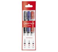 Caran d'Ache Water Brush Set - Refillable Brushes Fine, Medium, Large - 3 pc