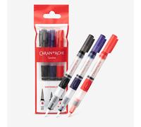 Caran d'Ache : Waterbrush Reservoir Travel Brush : Set of 3