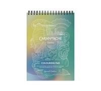 Carand'Ache Caran D'ache Colouring Pad Special Edition 20 X A5 200G/m² - Blue & White Sheets With Ambre Verschaeve Illustrations