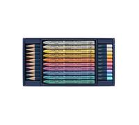 Carand'Ache Caran D'ache Cosmic Blue Set Of 20 Mixed Media Art Supplies - Vibrant Colours & Versatile Tools