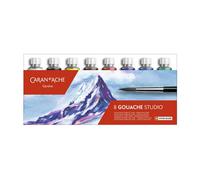 Carand'Ache Caran D'ache Gouache Studio 8 Poster Colours - Water Based 10Ml Tubes With Brush