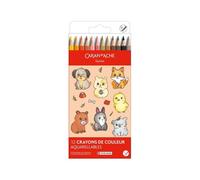 Carand'Ache Caran D'ache Kawaii Cute Animals Swisscolor Aquarelle Colour Pencils 12 Pack - Water Soluble Colouring Pencils In Cardboard Box